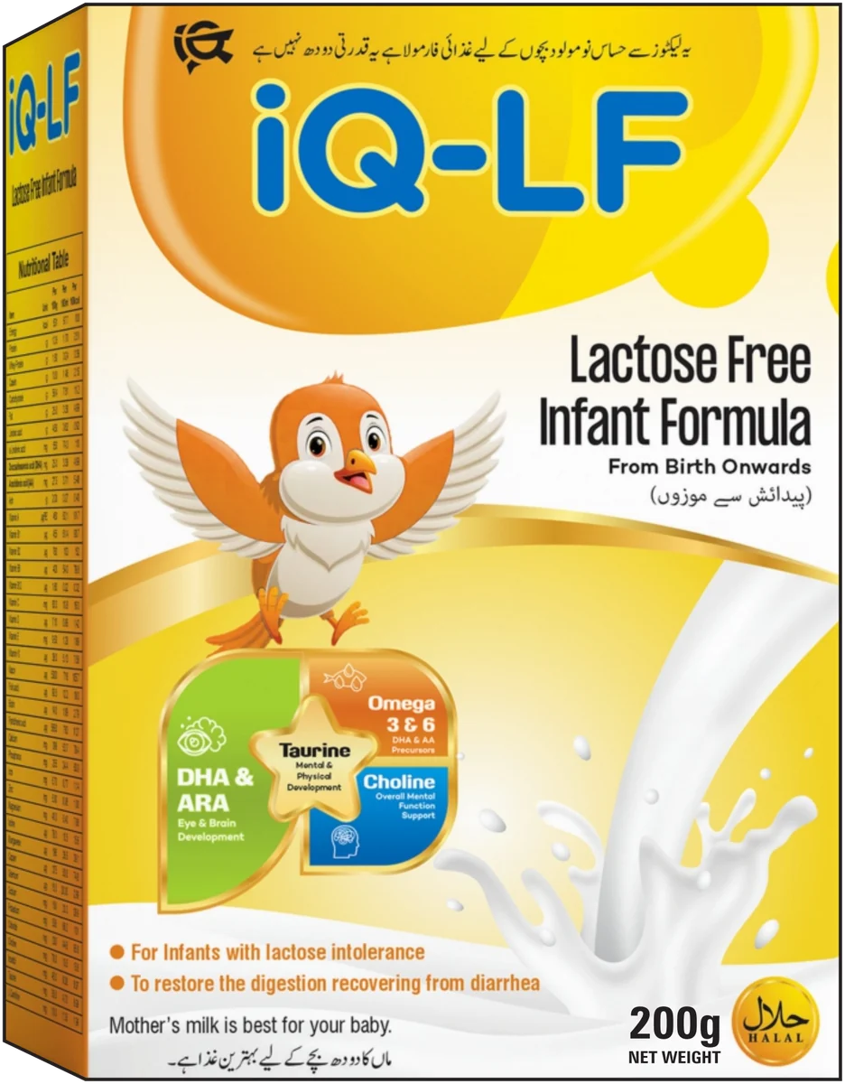 iQ-LF Lactose-Free Infant Formula, 200 g soft pack
